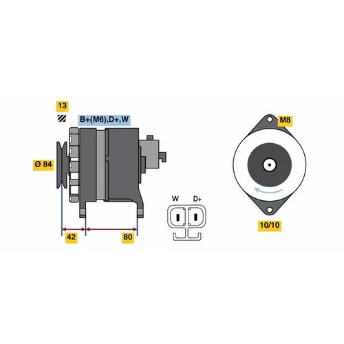 Alternátor BOSCH 0 986 081 240