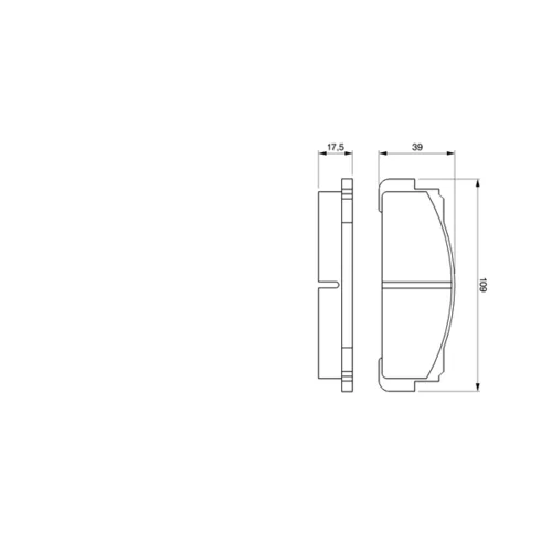 Sada brzdových platničiek kotúčovej brzdy 0 986 460 736 /BOSCH/ - obr. 4