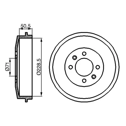 Brzdový bubon 0 986 477 060 /BOSCH/ - obr. 4