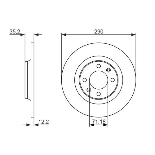 Brzdový kotúč 0 986 479 118 /BOSCH/ - obr. 4