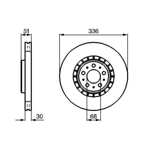 Brzdový kotúč 0 986 479 202 /BOSCH/ - obr. 4