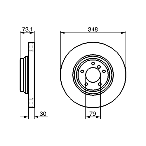 Brzdový kotúč 0 986 479 265 /BOSCH/ - obr. 4