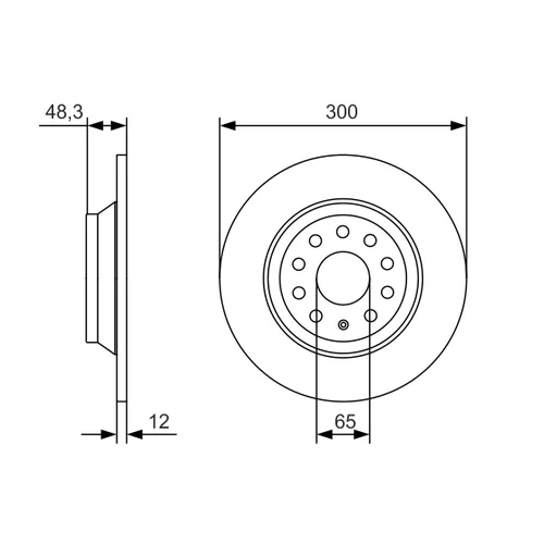 Brzdový kotúč 0 986 479 A84 /BOSCH/ - obr. 4