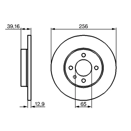 Brzdový kotúč 0 986 479 B30 /BOSCH/ - obr. 4