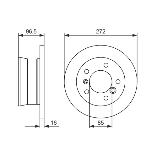 Brzdový kotúč 0 986 479 B33 /BOSCH/ - obr. 4