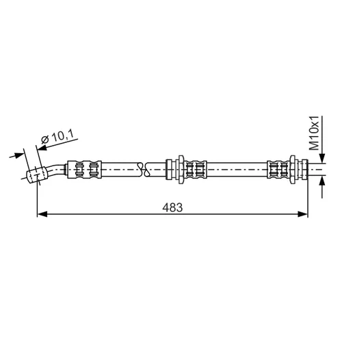 Brzdová hadica BOSCH 1 987 476 654