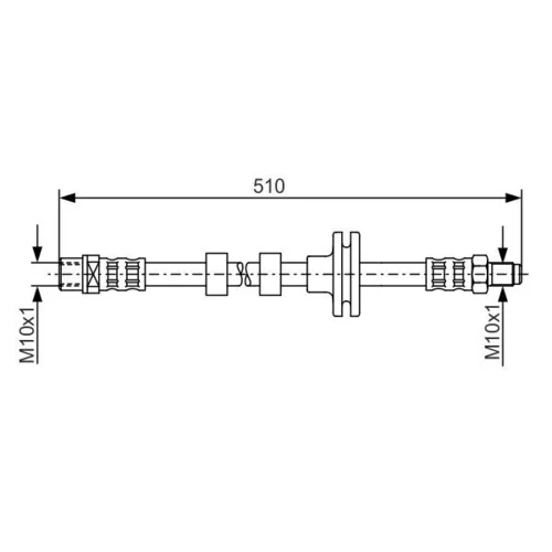 Brzdová hadica BOSCH 1 987 481 157