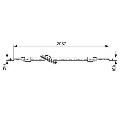 Ťažné lanko parkovacej brzdy 1 987 482 331 /BOSCH/