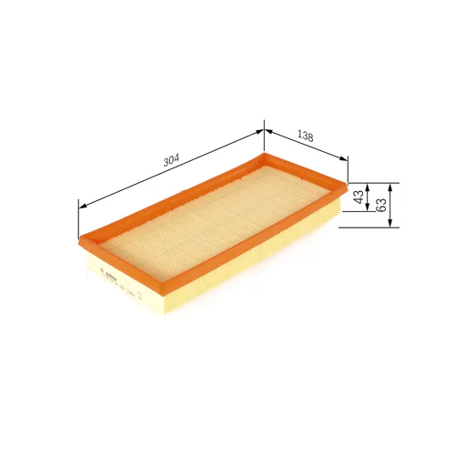 Vzduchový filter BOSCH F 026 400 140 - obr. 4