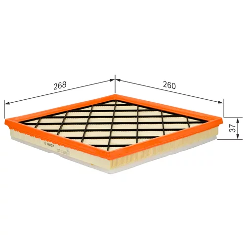 Vzduchový filter F 026 400 217 /BOSCH/ - obr. 4