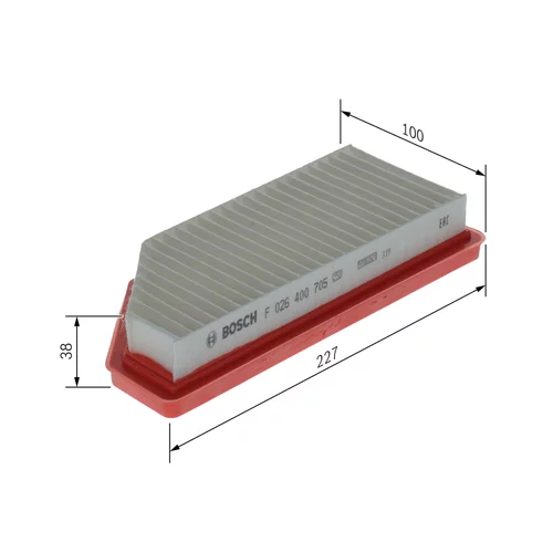 Vzduchový filter BOSCH F 026 400 705 - obr. 4