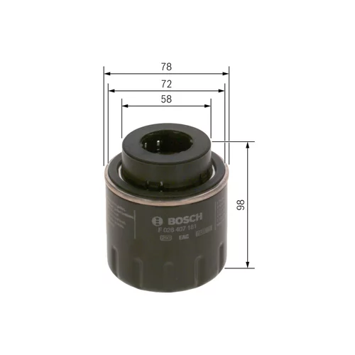 Olejový filter BOSCH F 026 407 181 - obr. 4