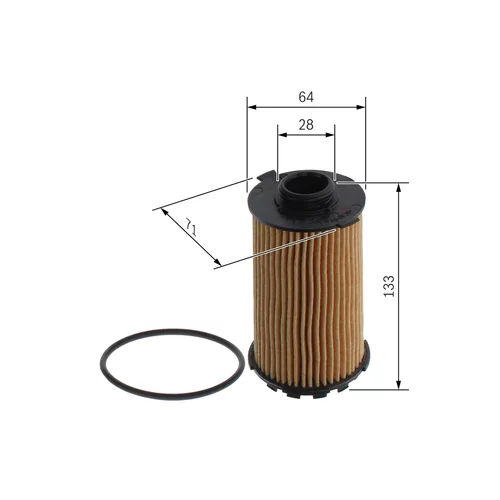 Olejový filter BOSCH F 026 407 314 - obr. 4