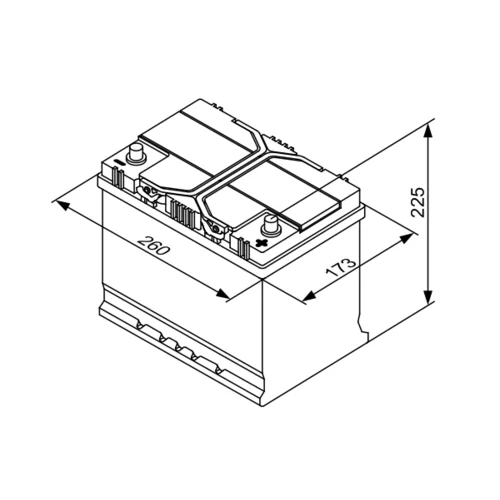 Štartovacia batéria BOSCH 0 092 S40 260 - obr. 4