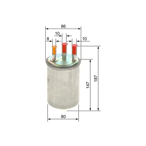 Palivový filter BOSCH 0 450 906 508 - obr. 4