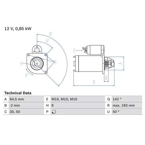 Štartér 0 986 022 810 /BOSCH/ - obr. 4