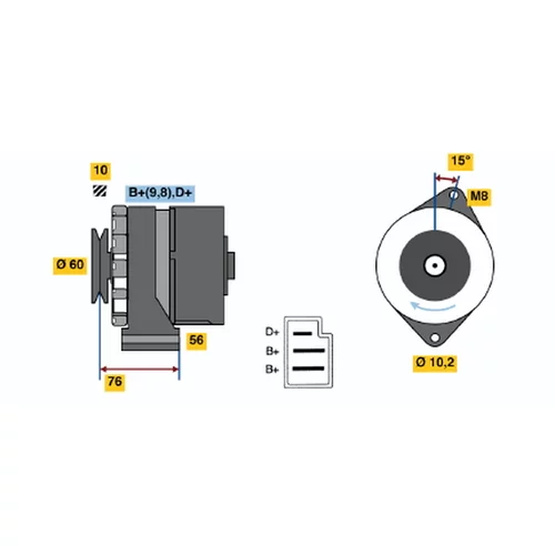 Alternátor BOSCH 0 986 033 260