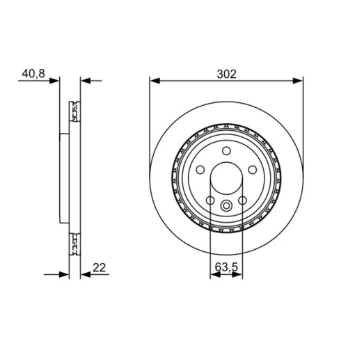 Brzdový kotúč 0 986 479 398 /BOSCH/ - obr. 4