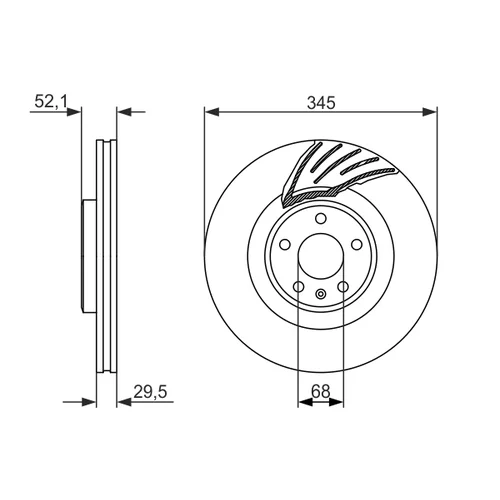 Brzdový kotúč 0 986 479 590 /BOSCH/ - obr. 4