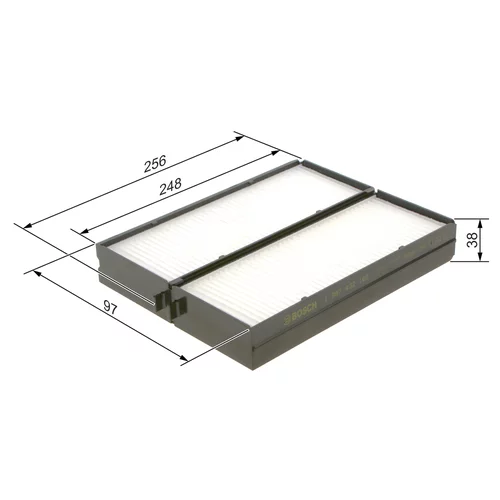 Filter vnútorného priestoru BOSCH 1 987 432 160 - obr. 4