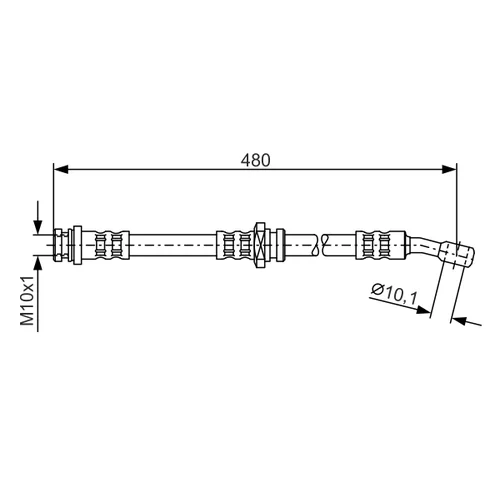 Brzdová hadica BOSCH 1 987 476 787 - obr. 4