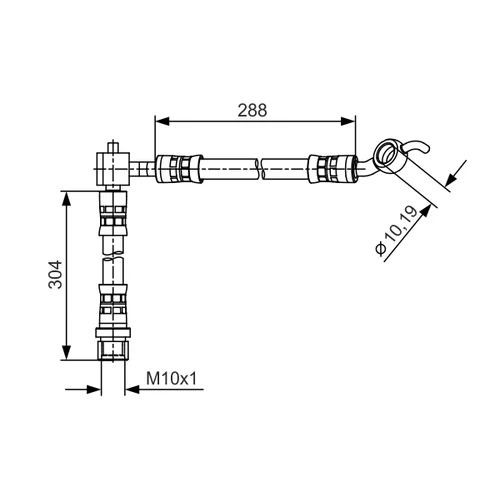 Brzdová hadica BOSCH 1 987 481 485 - obr. 4