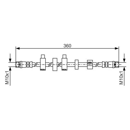 Brzdová hadica BOSCH 1 987 481 540 - obr. 4