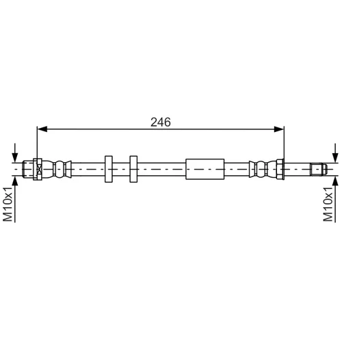 Brzdová hadica BOSCH 1 987 481 714