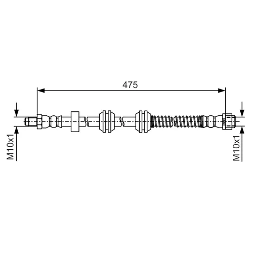 Brzdová hadica BOSCH 1 987 481 A01