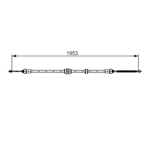 Ťažné lanko parkovacej brzdy BOSCH 1 987 482 732 - obr. 4