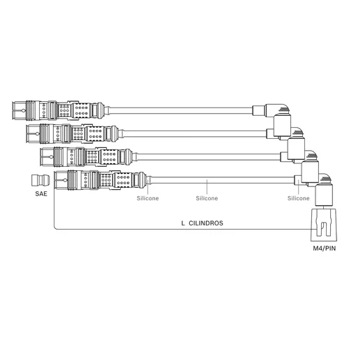 Sada zapaľovacích káblov BOSCH F 000 99C 125 - obr. 4