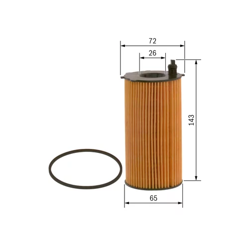 Olejový filter BOSCH F 026 407 207 - obr. 4