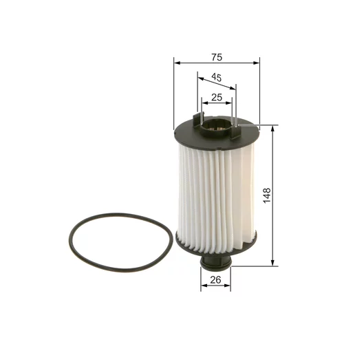 Olejový filter BOSCH F 026 407 269 - obr. 4