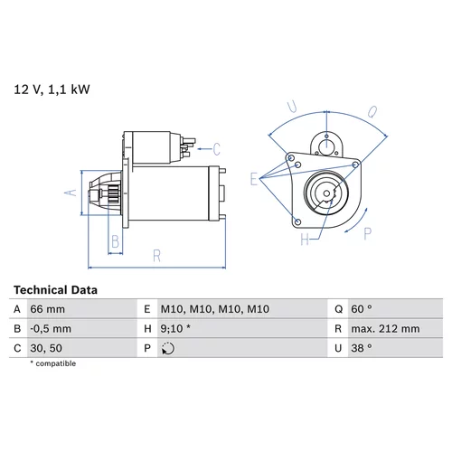 Štartér 0 986 016 400 /BOSCH/ - obr. 3