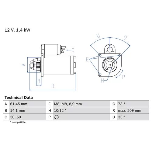 Štartér 0 986 022 121 /BOSCH/ - obr. 4