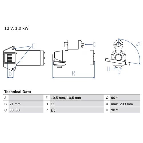 Štartér 0 986 023 610 /BOSCH/