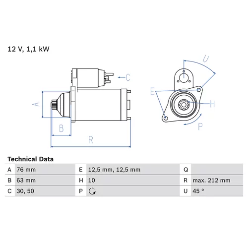 Štartér 0 986 027 090 /BOSCH/