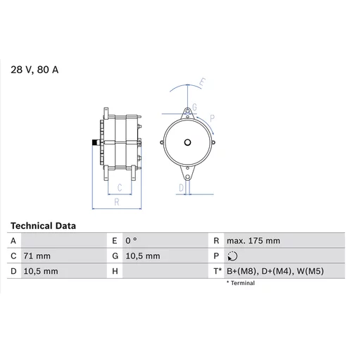 Alternátor BOSCH 0 986 039 340