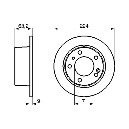 Brzdový kotúč 0 986 478 141 /BOSCH/