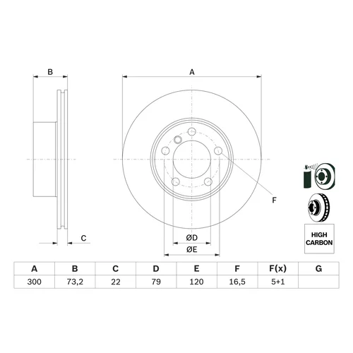 Brzdový kotúč 0 986 479 A18 /BOSCH/ - obr. 4