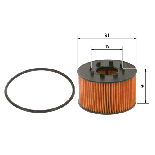 Olejový filter BOSCH 1 457 429 239 - obr. 4