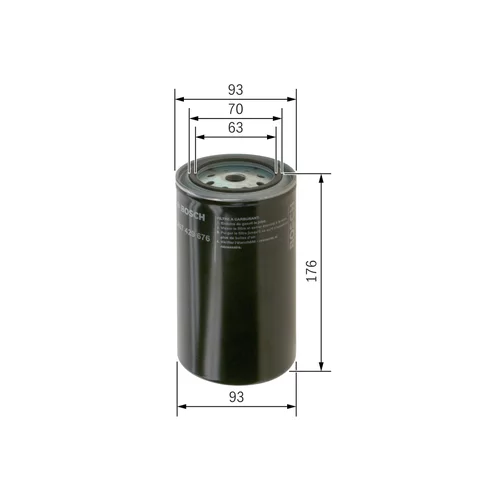 Palivový filter BOSCH 1 457 429 676 - obr. 4