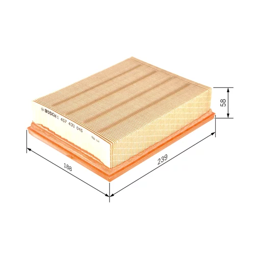 Vzduchový filter BOSCH 1 457 433 045 - obr. 4