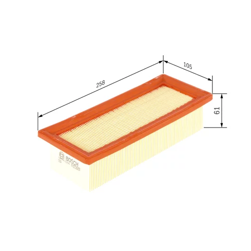 Vzduchový filter BOSCH 1 457 433 256 - obr. 4