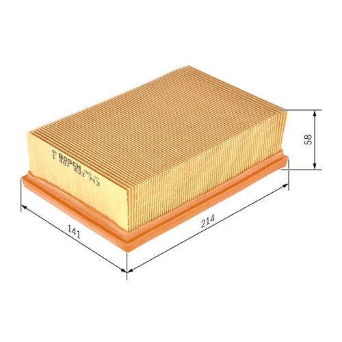 Vzduchový filter BOSCH 1 457 433 743 - obr. 4