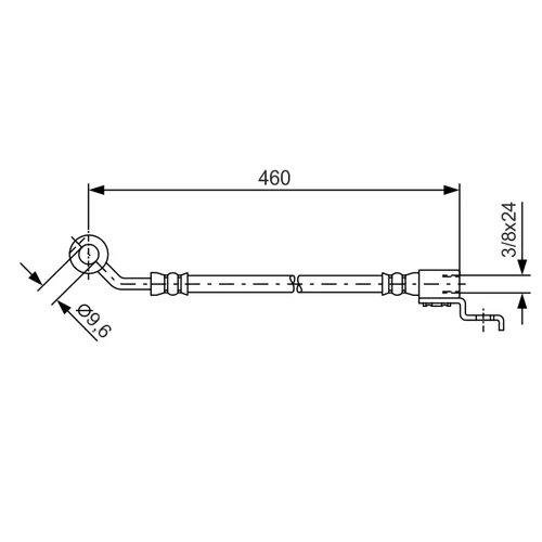 Brzdová hadica BOSCH 1 987 481 083 - obr. 4