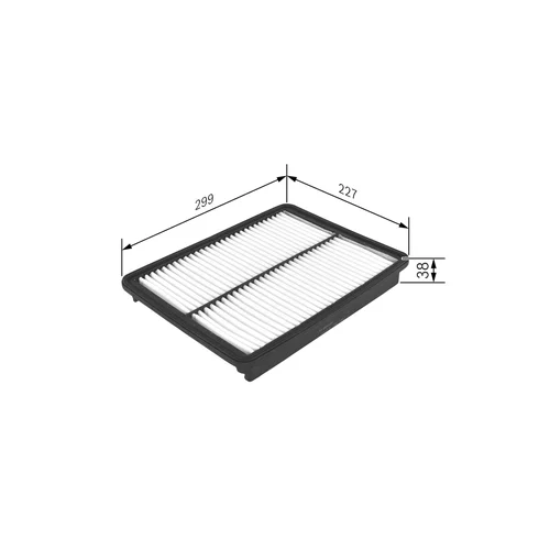 Vzduchový filter BOSCH F 026 400 448 - obr. 4