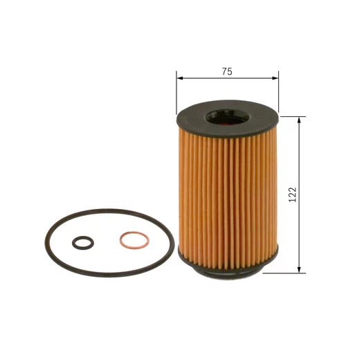 Olejový filter BOSCH F 026 407 158 - obr. 4