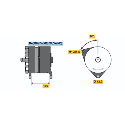 Alternátor BOSCH 0 120 689 543 - obr. 4