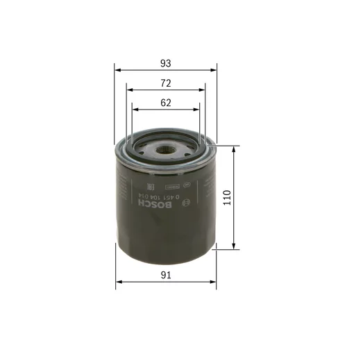 Olejový filter BOSCH 0 451 104 014 - obr. 4